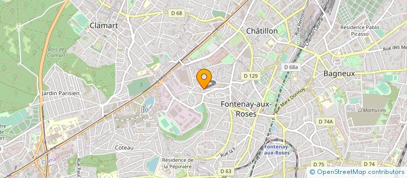 localisation de l'entreprise SYND.COPR. 20 RUE MORDILLAT     FONTENAY à FONTENAY-AUX-ROSES