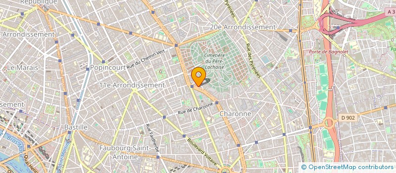 localisation de l'entreprise SYND.COPR. 202 BD DE CHARONNE   75020 PA  PARIS