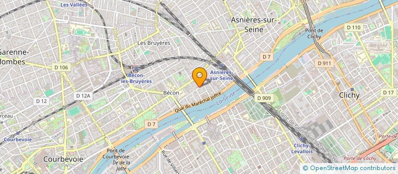 localisation de l'entreprise SYND.COPR. 203 205 RUE J B CHARCOT à COURBEVOIE