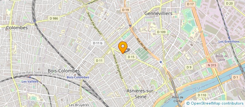 localisation de l'entreprise SYND.COPR. 209 RUE DES VOIES DU BOIS 92  ASNIERES-SUR-SEINE