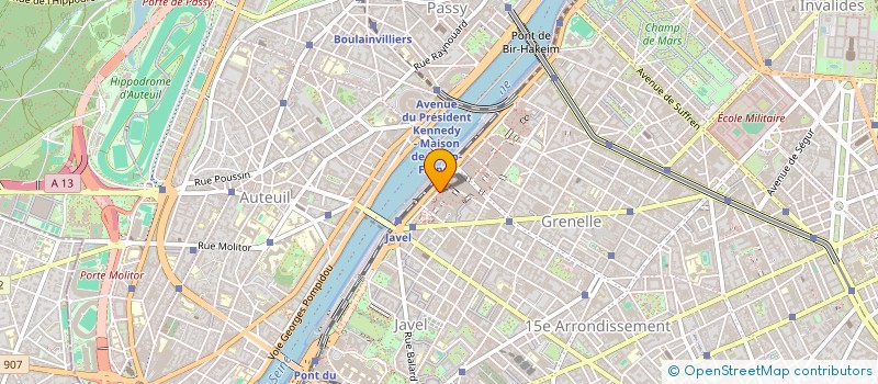 localisation de l'entreprise SYND.COPR. 21 25 QU. ANDRE CITROEN 75015  PARIS