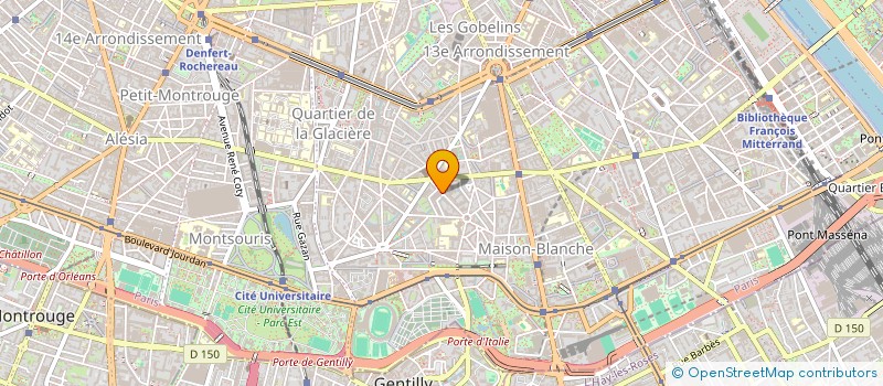 localisation de l'entreprise SYND.COPR. 21-25 RUE CHARLES FOURIER  PARIS