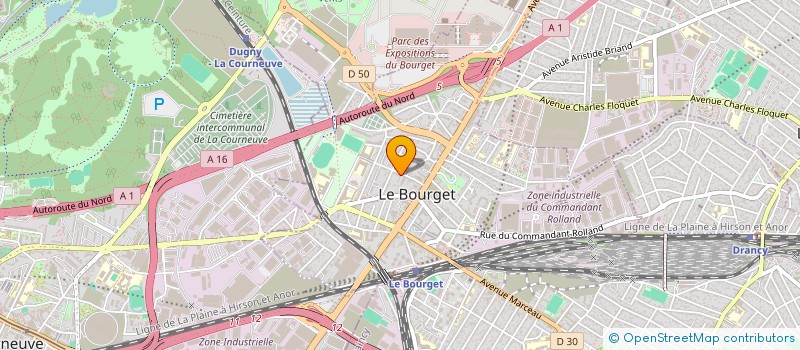 localisation de l'entreprise SYND.COPR. 21 AV LA REPUBLIQUE 93 LE BO à LE BOURGET