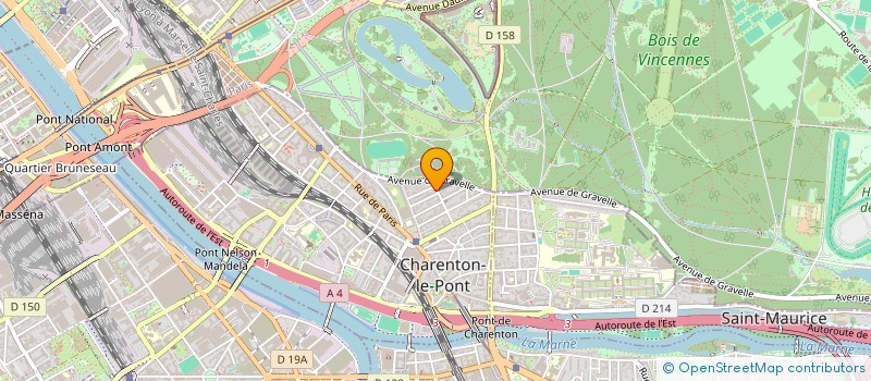 localisation de l'entreprise SYND.COPR. 21 BIS RUE GUERIN 94 CHARE à CHARENTON LE PONT