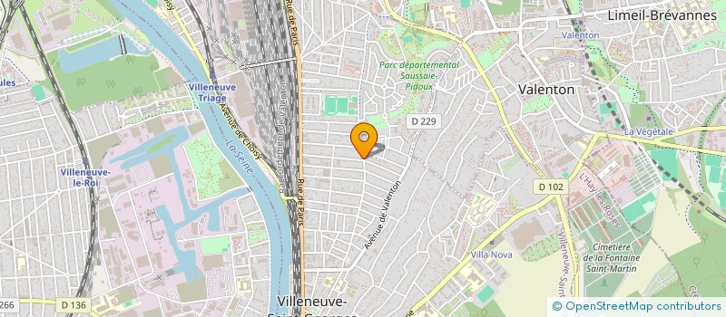 localisation de l'entreprise SYND.COPR. 21 RUE ANATOLE FRANCE 94 VILL  VILLENEUVE-SAINT-GEORGES