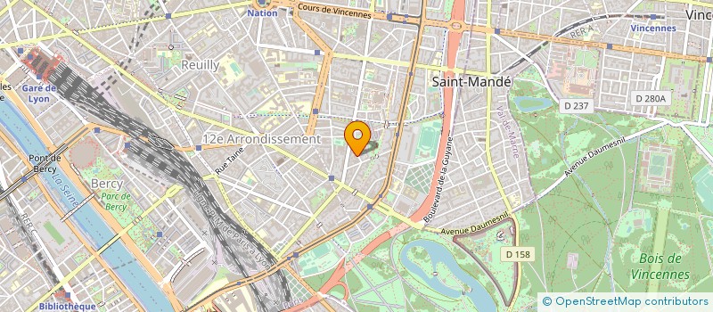 localisation de l'entreprise SYND COPR 21 RUE DE LA VEGA 75012 PARIS  PARIS