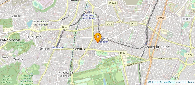 localisation de l'entreprise SYND.COPR. 21 RUE DE PENTHIEVRE à SCEAUX