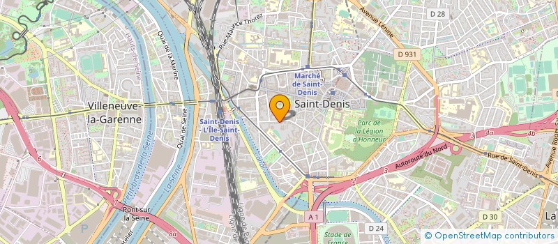 localisation de l'entreprise SYND COPR 21 RUE DES URSULINES 93 à SAINT-DENIS