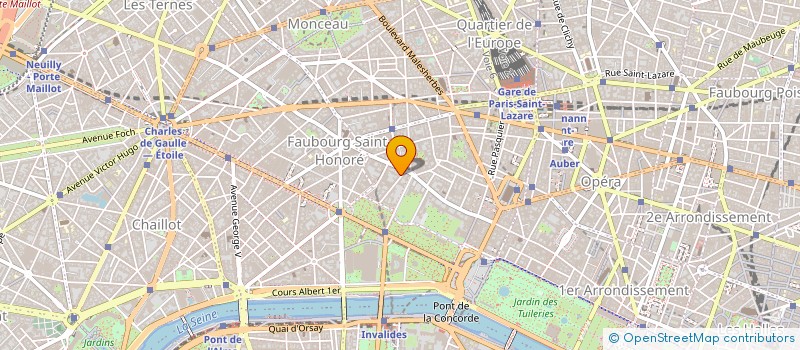 localisation de l'entreprise SYND.COPR. 21 RUE DU CIRQUE     75008 PA  PARIS