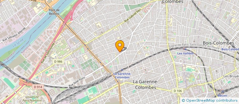 localisation de l'entreprise SYND COPR 21 RUE L AGRICULTURE  COLOMBES