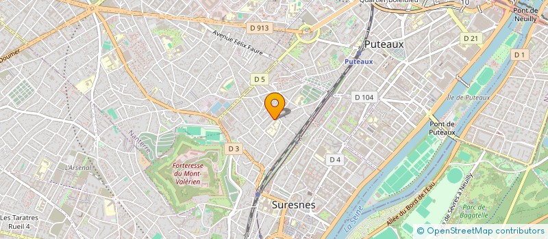 localisation de l'entreprise SYND.COPR. 21 RUE M. PAYRET DORTAIL à SURESNES