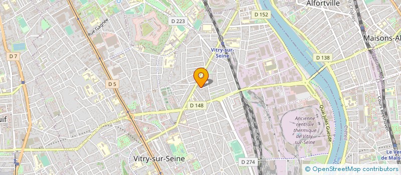 localisation de l'entreprise SYND.COPR. 21 RUE NEUVE  VITRY-SUR-SEINE