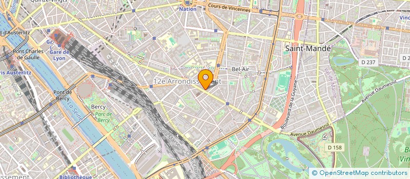 localisation de l'entreprise SYND.COPR. 211-213 AV DAUMESNIL 75012 PA  PARIS