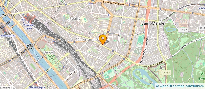 localisation de l'entreprise SYND.COPR. 217 AV DAUMESNIL     75012 PA  PARIS