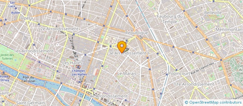 localisation de l'entreprise SYND COPR. 218 BIS R ST DENIS 75102  PARIS