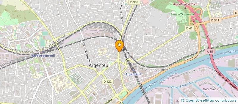 localisation de l'entreprise SYND.COPR. 22-22 B BD JEAN ALLEMANE  ARGENTEUIL