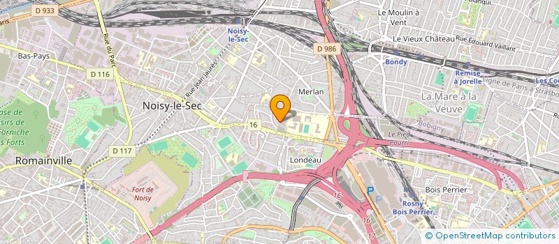 localisation de l'entreprise SYND.COPR. 22 24 R DE MERLAN RES DES PAQ à NOISY-LE-SEC