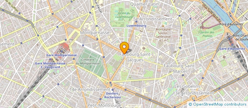 localisation de l'entreprise SYND.COPR. 22 AV DE L'OBSERVATOIRE 75014  PARIS