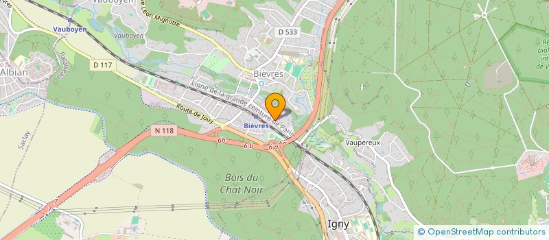 localisation de l'entreprise SYND.COPR. 22 AV DE LA GARE 91 BIEVRES à BIEVRES
