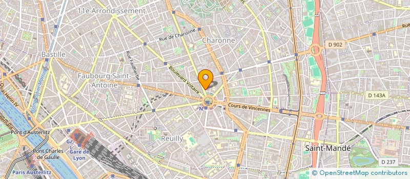 localisation de l'entreprise SYND.COPR. 22 AV DU BEL AIR     75012 PA  PARIS