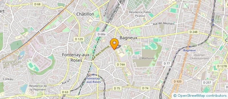 localisation de l'entreprise SYND.COPR. 22 AV FOCH  FONTENAY-AUX-ROSES