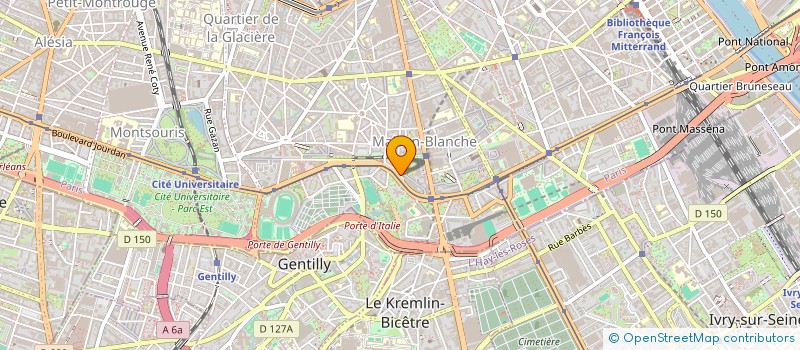 localisation de l'entreprise SYND.COPR. 22 BD KELLERMANN     TOUR CHA  PARIS