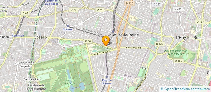 localisation de l'entreprise SYND.COPR. 22 BIS AV VICTOR HUGO à BOURG-LA-REINE