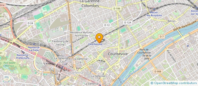 localisation de l'entreprise SYND.COPR. 22 RUE ADAM LEDOUX COURBEVO à COURBEVOIE