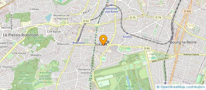 localisation de l'entreprise SYND.COPR. 22 RUE BERTRON SCEAUX 92 REP à SCEAUX
