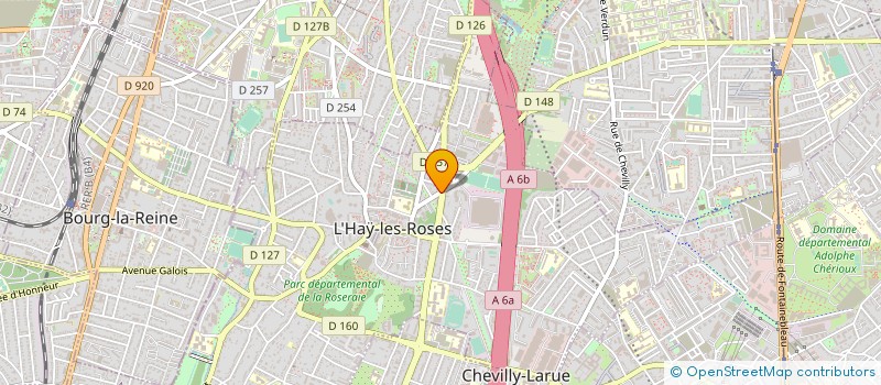 localisation de l'entreprise SYND.COPR. 22 RUE BLANCHARD 92 FONTENAY à L'HAY-LES-ROSES