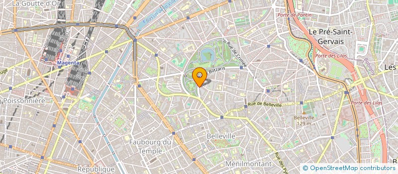 localisation de l'entreprise SYND COPR 22 RUE BOTZARIS 75019 PARIS RE  PARIS