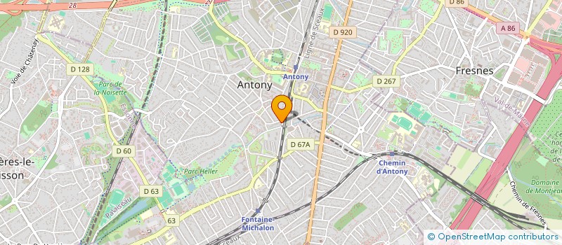 localisation de l'entreprise SYND.COPR. 22 RUE DES 4 CADRANS 92160 AN à ANTONY