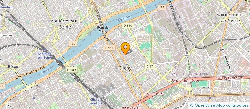 localisation de l'entreprise SYND.COPR. 22 RUE DU LANDY à CLICHY