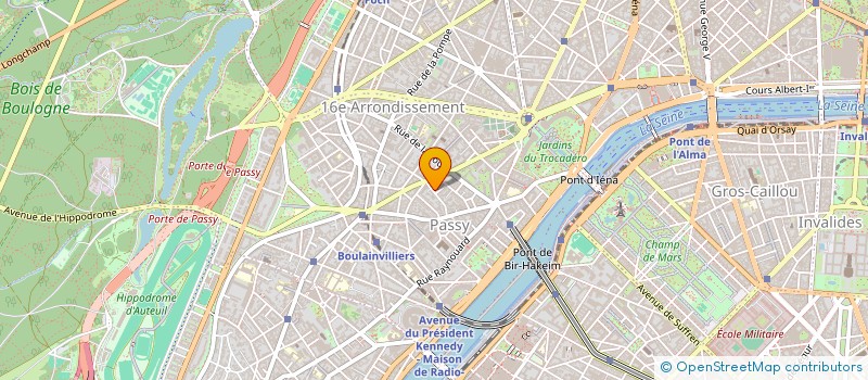 localisation de l'entreprise SYND.COPR. 22 RUE NICOLO 75016 PARIS RE  PARIS
