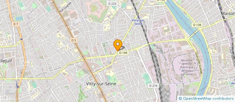 localisation de l'entreprise SYND.COPR. 220 RUE JULIAN GRIMAU 94 VITR  VITRY-SUR-SEINE