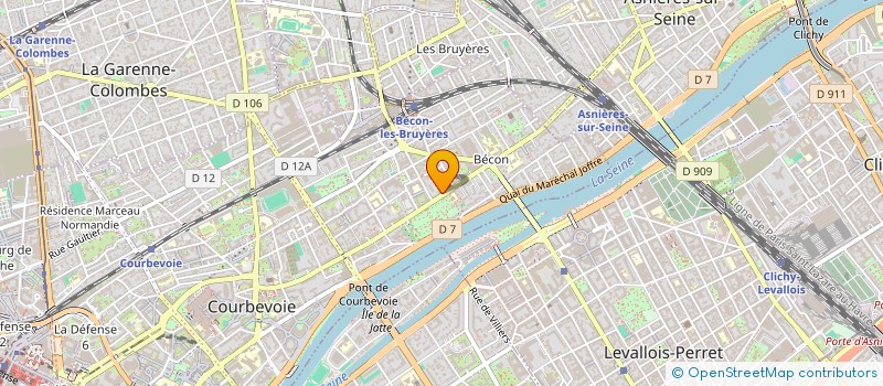 localisation de l'entreprise SYND COPR 221 BD ST DENIS ET AV PASTEUR à COURBEVOIE