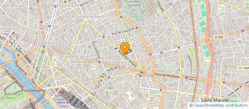 localisation de l'entreprise SYND.COPR. 227 BD VOLTAIRE      75011 PA  PARIS