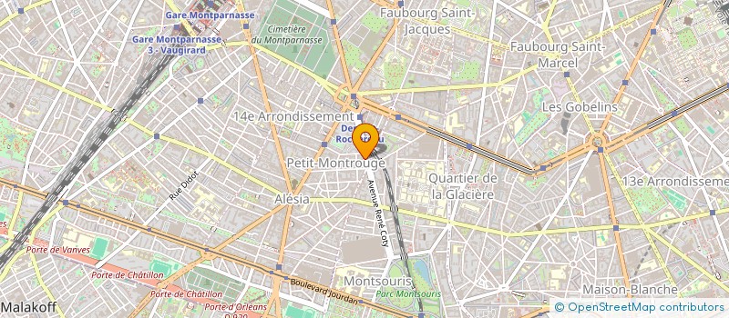 localisation de l'entreprise SYND COPR 228 AVENUE DU MAINE 75014 PA  PARIS