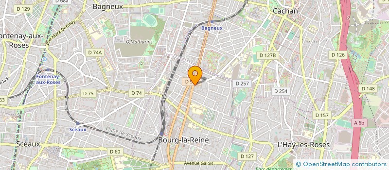 localisation de l'entreprise SYND.COPR. 23 25 AV GAL LECLERC RES AURE à BOURG-LA-REINE