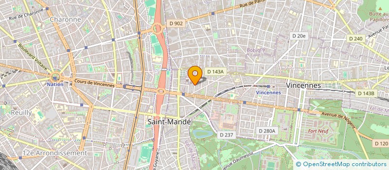 localisation de l'entreprise SYND.COPR. 23 25 RUE DE LA PREVOYANCE à VINCENNES