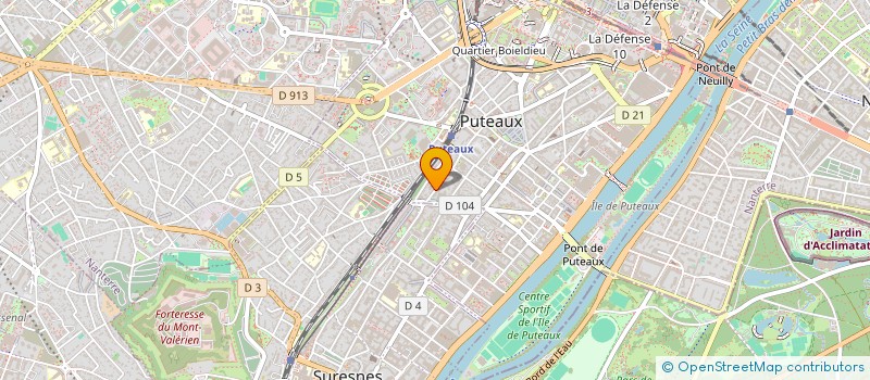 localisation de l'entreprise SYND COPR 23 25 RUE VICTOR HUGO  PUTEAUX