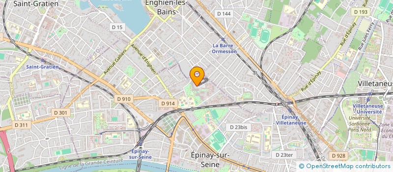 localisation de l'entreprise SYND.COPR. 23 AU 27 RUE DES ECONDEAU à EPINAY-SUR-SEINE