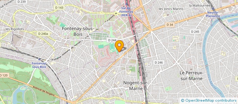localisation de l'entreprise SYND.COPR. 23 AV DU MARECHAL MAUNOURY  NOGENT-SUR-MARNE