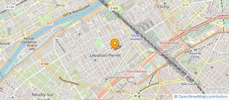 localisation de l'entreprise SYND.COPR. 23 BD DU TEMPLE 75003 PARIS R à LEVALLOIS-PERRET