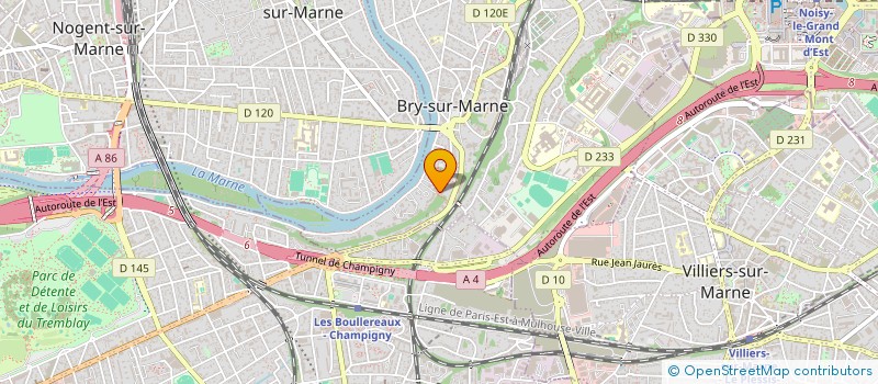 localisation de l'entreprise SYND.COPR. 23 QUAI LOUIS FERBER  BRY-SUR-MARNE