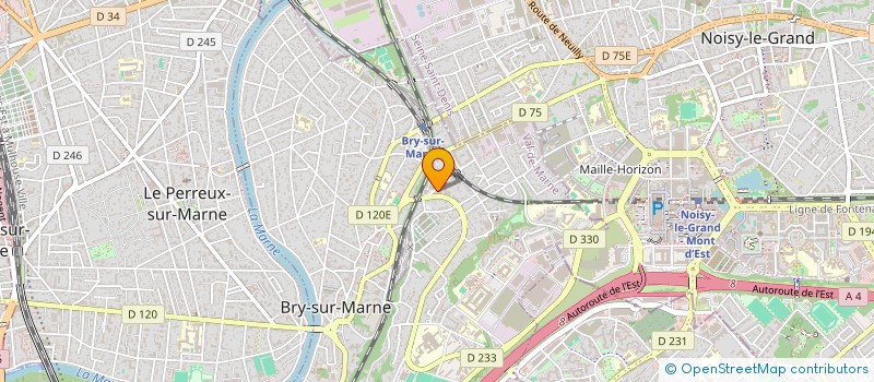 localisation de l'entreprise SYND COPR 23 RUE DE LA CROIX AUX BICHES  BRY-SUR-MARNE