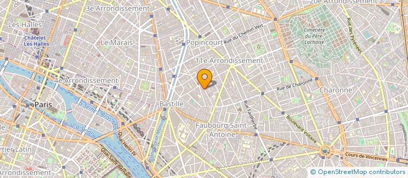 localisation de l'entreprise SYND.COPR. 23 RUE KELLER        75011 PA  PARIS