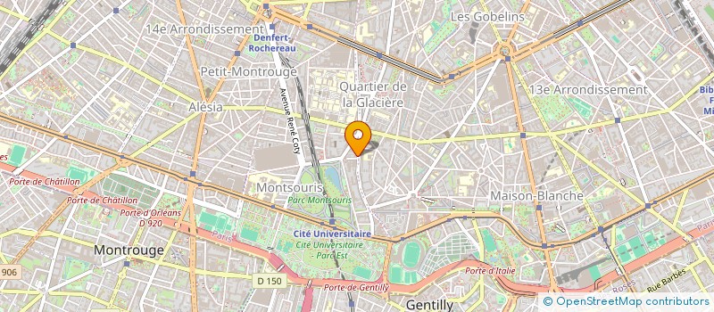 localisation de l'entreprise SYND.COPR. 24 26 RUE DE L'AMIRAL MOUCHEZ  PARIS