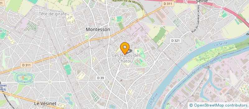 localisation de l'entreprise SYND.COPR. 24 A 34 AV GUY DE    MAUPASSA  CHATOU