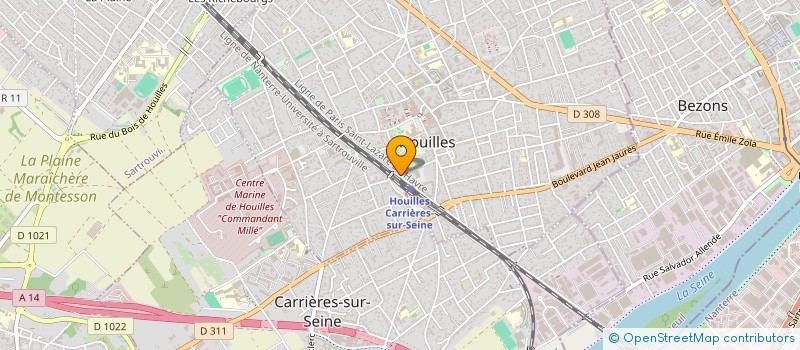 localisation de l'entreprise SYND.COPR. 24 R DE LA REPUBLIQUE 78 HOUI  HOUILLES